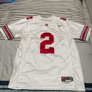 Nike Ohio State White and Red Sports Jersey